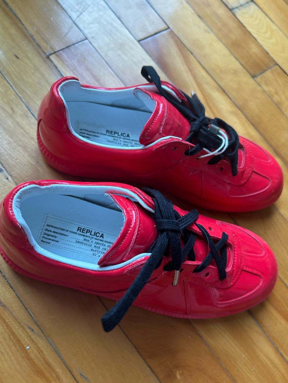 Maison margiela replica patent leather red size 36
